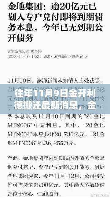 金开利德公司搬迁回顾与最新动态，深度解读往年搬迁历程及最新消息